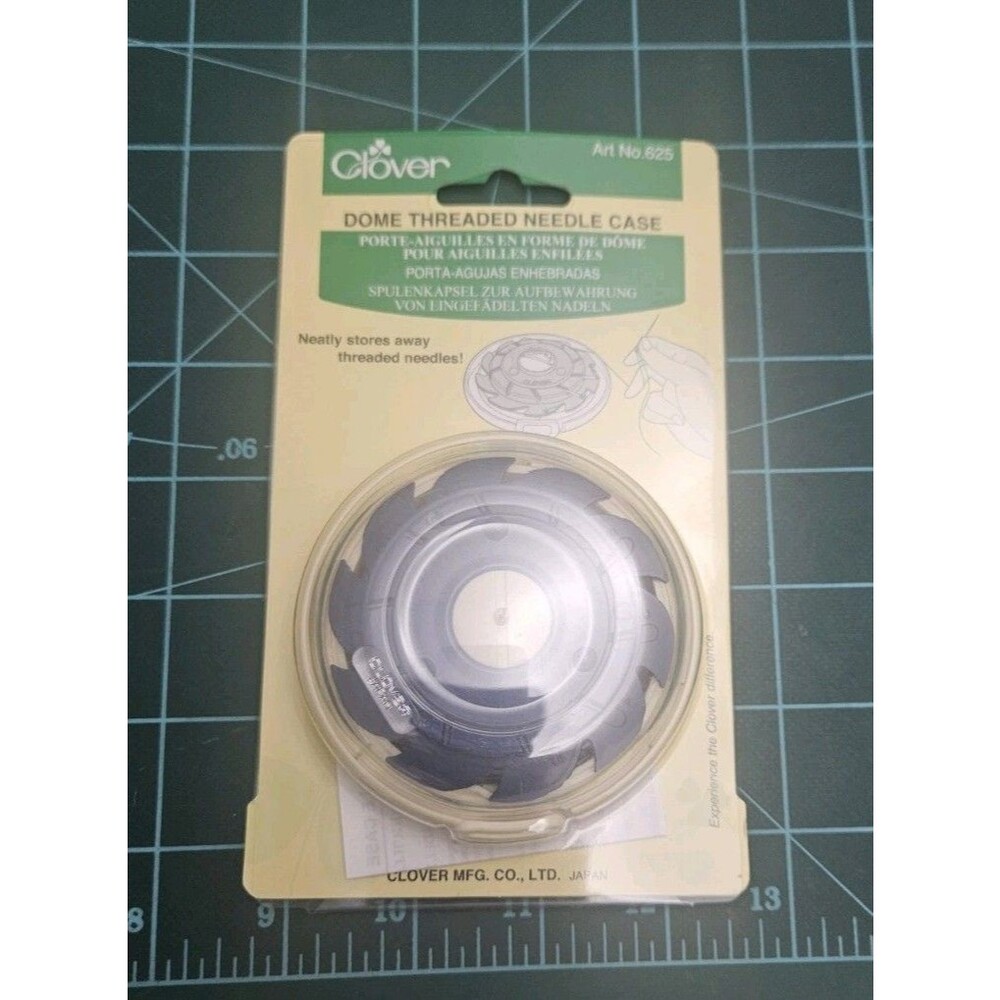 Clover Hand Sewing Needles: Dome Threaded Needle Case #625